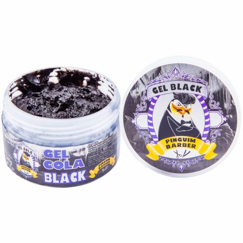 Gel Cola Pinguim Barber Black Profissional 240g